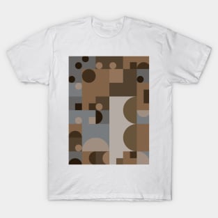 Circle and Square Minimalist Pattern T-Shirt